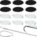 12 Pcs Drawstring Cord 66 Inches Replacement Drawstring with Easy Threader Tool, String Replacement for Sweatpants Shorts Pants Jackets Coats(Black, White)