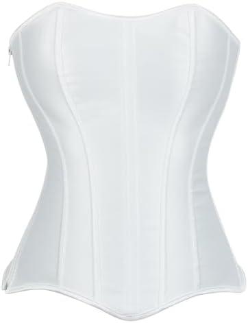 YMFFW Vintage Corset Tops for Women Princess Renaissance Shapewear Lingerie Elegant Lace up Costume Bustier XXL