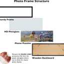 JCJMY 13x39 Picture Frame Black for Puzzles Poster Photo Picture, Horizontal and Vertical Formats for Wall Hanging, 13 x 39 Wall Gallery Poster Photo Puzzles Frame for 13 by 39 Photos Posters, Black