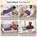 Comfytemp Large Microwave Heating Pad for Sciatica, Back Pain Relief, Period Cramps, 12x22 3.6LB Moist Microwavable Heating Pads, Warm Compress for Neck Shoulders, Comfort Items for Women Seniors
