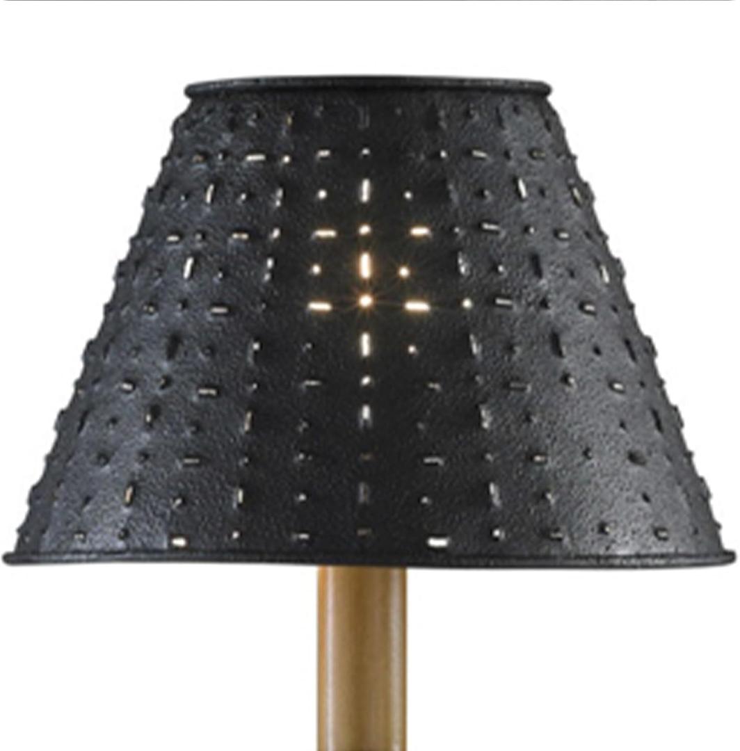 Metal Dot Dash Black 12" Shade