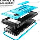 FITO for Google Pixel 8 Pro Case, Dual Layer Shockproof Heavy Duty Phone Case Built-in Kickstand for Google Pixel 8 Pro Phone (Blue)