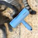 Pet Hair Remover and Reusable Lint Roller- Fluffy Paws Cat and Dog Hair Remover -Blue Color Handle