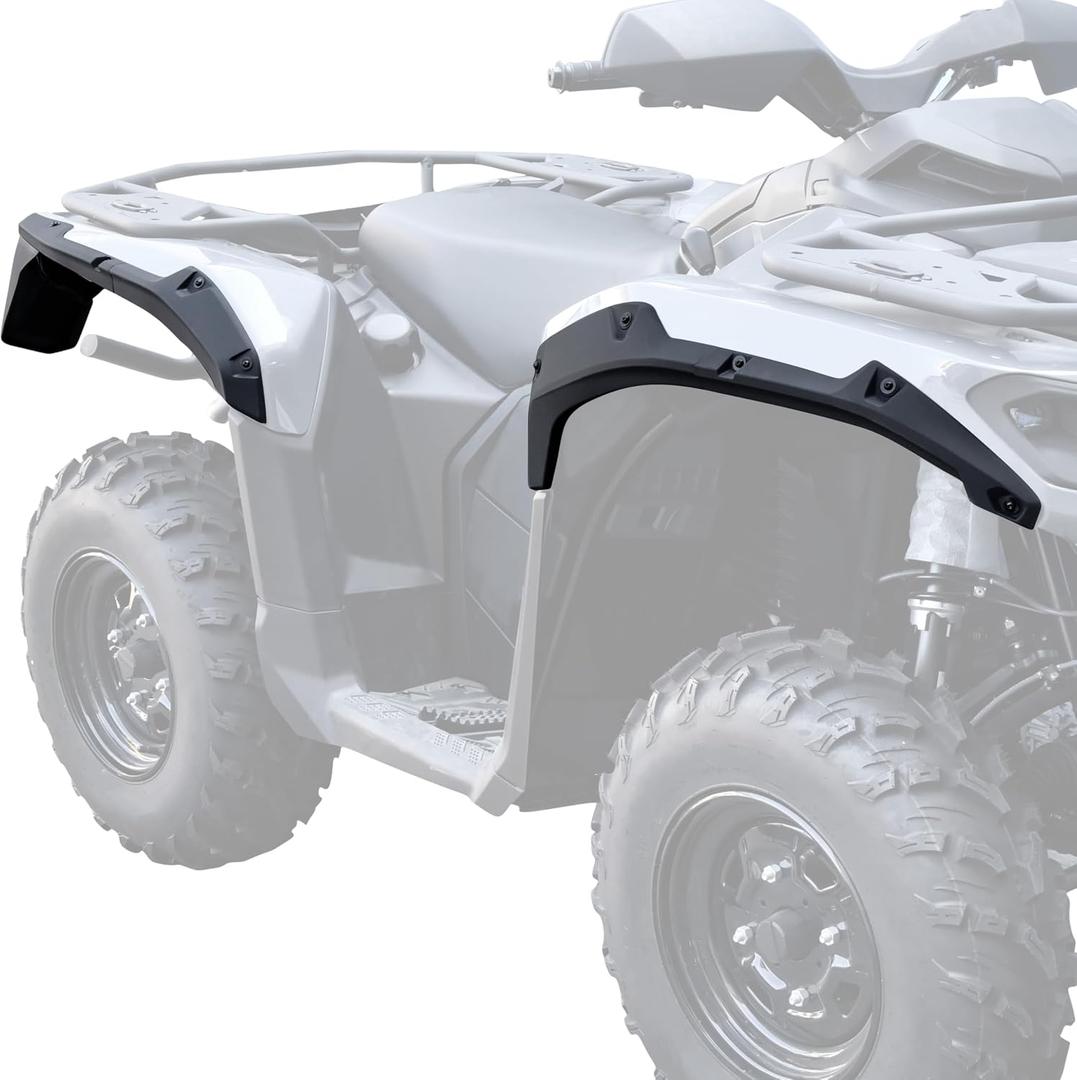 Fender Flares for Can Am Outlander 500 700 G3L/Max/PRO/Max PRO 2024-2025 Accessories, Heavy Duty Combined Full Coverage Extended Front & Rear Mud Guards Mud Flap Fender Flaps