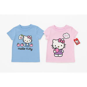 Hello Kitty Girls T-Shirt - Short Sleeve Graphic T Shirts for Girls (8-10) Hello Kitty Girls T-Shirt - Short Sleeve Graphic T Shirts for Girls (8-10)