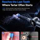 RANVOO AirJet X5 [New-Gen Jet Clean | Max Tartar Removal] Electric Toothbrush, 100% Plaque Removal, Whitening & Gum Care, 60-Day Battery Life, Rechargeable with 3 Pro Brush Heads, Space Gray