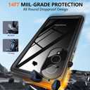 ANTSHARE for Samsung Galaxy S25 Edge Case, [IP68 Waterproof] S25 Edge Case with [Built-in Screen/Camera Protector], Full Body Sealed Protective Front and Back Cover for Galaxy S25 Edge 6.7" - Black