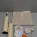 MECOOL Cat Scratching Post Premium Basics Kitten Scratcher Sisal Scratch Posts with Hanging Ball 22in for Kittens or Smaller Cats (22 inches for Kitten, Beige)