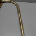 Artiwell L Shaped Shower Curtain Rod, Bathroom Bathtub Corner Shower Curtain Rod with Ceiling Support (SATIN GOLD/BRASS)