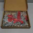 Dingion 6 Pcs 6" Christmas Mini Cabinet Wreaths Cedar for Kitchen with Ribbon Bows Red Berry Frosted Cedar Pine Small Window Wreath for Window Door Home Wall Farmhouse Christmas Party Decorations