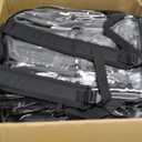 Cholemy 24 Set Clear Backpacks with Pencil Cases, 12 Inch Black