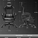 GTPLAYER Gaming Chair, Computer Game Chair for Adults, RGB Black, Standard