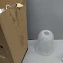 20" Bedside Lamp for Bedroom, Torchiere Table Lamp with 2 USB Charging Ports, Vintage Desk Lamp with Glass Shade, 3-Way Dimmable Bulb Included, Retro Rustic Nightstand Lamp for Living Room Entryway (Cream-1 PCS)