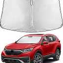 EcoNour Windshield Sunshade Compatible for Honda CRV 2017 2020 2021 2022, Sun Visor for Front Windshield & Window Sun Shade Cover, UV Heat Blocker & Protector, Car Accessories