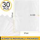 30 Pack Plastic Drop Cloth, 9x12 Ft Plastic Sheeting for Painting, Dust-Proof Tear-Resistant Painters Plastics Tarp Cloth for Furniture Floor Sofa Protector Cover Durable & Thick