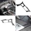 Carbon Fiber Look Control Gears Panel Protective Cover molding Trims Accessories for 2014 2015 2016 2017 2018 Chevrolet Corvette C7 (Outside Panel)
