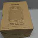 GiveBest Portable Electric Space Heater with Thermostat, 1500W/750W Safe and Quiet Ceramic Heater Fan, Heat Up 200 Square Feet for Office Room Desk Indoor Use, Silver