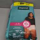Depend Fresh Protection Adult Diapers, Incontinence & Postpartum Bladder Leak Underwear for Women, Disposable, Maximum, Large, Blush, 28 Count, 