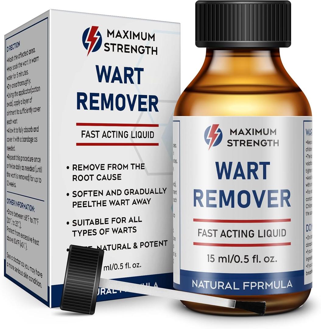 4pcs  "STAY STOKED" Wart Remover, 15ml Fast-Acting Wart Freeze Off with Natural Herbal Extracts - Gentle Yet Powerful for Common Warts, Plantar Warts on Hands/Feet-0123