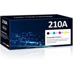 210A Toner Cartridges 4 Pack High Yield for Color Laser Jet Pro MFP 4301fdw 210A Compatible for HP 4201dn 4201dne 4201dw 4201dwe MFP 4301dw 4301dwe 4301fdn 4301fdne 4301fdw 4301fdwe Printer(BK/Y/M/C)