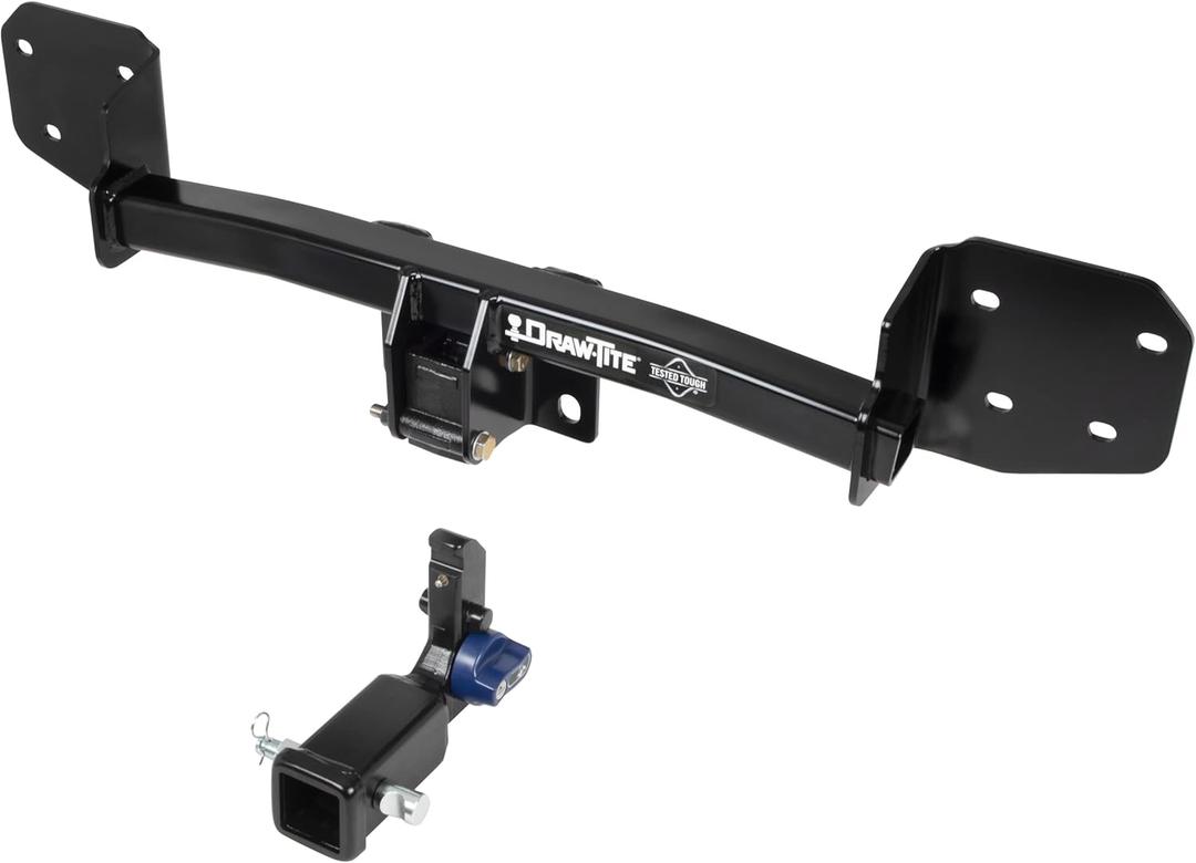 Draw-Tite Hidden Hitch 76907, Completely Hidden Trailer Hitch, 2 in. Removable Receiver, Black, Compatible with 2011  2022 Subaru Outback Wagon