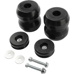 DR1500DQ with Rear Rubber Helper Spring Kit - 8600 lbs Capacity for Dodge Ram 1500 2WD/4WD 2009-2023 Quad & Crew Cab, Truck Helper Springs