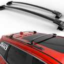 KitsPro 260lb Roof Rack Cross Bars for 2011-2021 Jeep Grand Cherokee (ONLY FIT Factory Grooved Side Rails), Matte Black Heavy Duty Aluminum Cargo Crossbar
