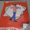 Morph Red and White Stripe Costume for Kids Book Character Outfits Halloween Costumes for Boys (Large)