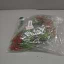 alyptus Artificial Flowers Outdoor 12 Bundles Fake Plants Outside Red Flower Grass Faux Greenery Spring Summer Wildflower Decoration for Outdoors Yard Front Porch Planter Decor (Red Flowers)