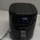 CHEFMAN 2 Qt Mini Air Fryer – Digital Space-Saving Compact Air Fryer with Nonstick and Dishwasher Safe Basket, Quick & Easy Meals in Minutes, Features Digital Timer and Shake Reminder – Black