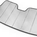 Autotech Park Foldable Sunshade Compatible with 2019-2026 Chevrolet Silverado, Custom-fit Windshield Sun Shade