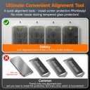 Didisky 4-Pack for iPhone 16 Privacy Screen Protector Tempered Glass, [Military Grade Shatterproof & 25 Anti-Spy], [Fingerprint Unlock Support], [4 Fast Alignment Tools], 9H Hardness