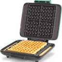 Dash Deluxe No-Drip Waffle Iron Maker Machine 1200W + Hash Browns, or Any Breakfast, Lunch, & Snacks with Easy Clean & Mini Maker for Individual Waffles, Hash Browns, Keto Chaffles