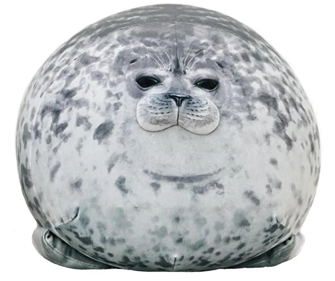 23.7 inch Large Seal Plush Pillow: Soft Stuffed Animal Toy ,Chubby Blob Seal Plushie for Boys Girls, Cute Room Decor Ocean Animals Pillow for Bed Sofa, Kids Gifts for Birthday,Valentine,Christmas