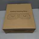 2-Burner Foldable Camping Stove with Griddle and Carrying Bag, Portable Propane Camp Stove with 2 Adjustable Burners & Piezo Ignition for Camping Tailgating Essentials Gear (Green)