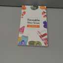 6 Pcs Reusable Bent Glass Drinking Straws,9''x10 mm Colorful Glass Straws for Beverages, Shakes, Milk Tea, Juices,Set of 6 Bent with 2 Cleaning Brushes -Shatter Resistant