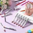 25 Pcs Large Size Rainbow Pencil Shaped Erasers Cute Pencil Erasers Back to School Gift for Students Office School Classroom Prize Gifts Supplies