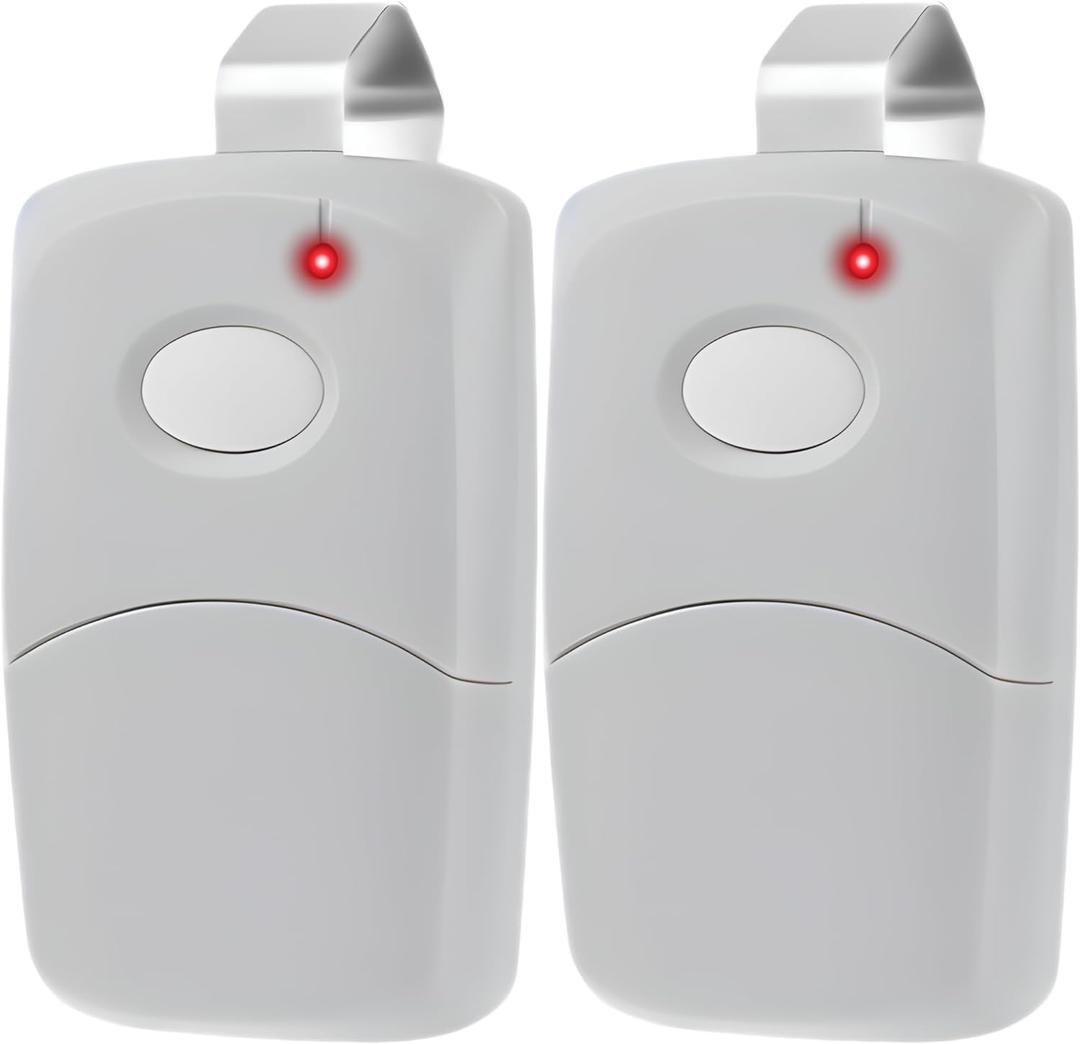 2X Garage Door Opener Remote for Multicode Linear 308911, 10 dip Switch Gate Opener Remote 300MHz, Garage Clicker Replacement (Two)