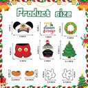 10 Pcs Christmas Cruise Door Magnets, Christmas Captain Mouse Cruise Door Decorations, Reusable Refrigerator Magnets for Cruise Ship Door Decorations