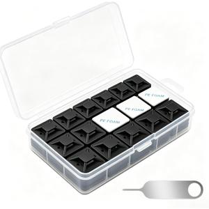 2 x zip tie mounts 50PCS blackadhesive wire clips19.5mm-19.5mmWidely used for cable management in automobiles, ships, light chains, racks, homes, and offices