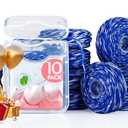 Woven Dental Floss, Expandable Waxed Dental Floss for Gentle,Oral Care Whitening Dental Floss,Plaque Remover for Teeth,String Floss,Mint,10 Spools (32.8 yd Each)