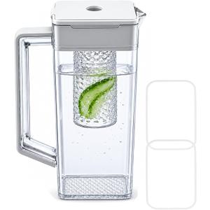 DA97-21261K Water Pitcher Compatible with samsung Pitcher RF30BB6600QL, RF29BB8600QL, RF23BB8600QL, RF30BB660012, etc Refrigerators Water Pitcher. No Leak, Include 2 Sealing Rings
