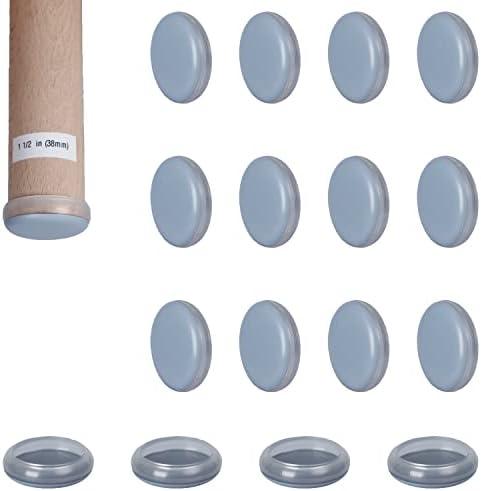 CSFMC Sliders Pads for Round Furniture Legs(1 1/2 inches(38mm),15 Pack),Table/Chair/Cabinet/Sofa Glides,Protect The Floor by Sliding Like Magic,Suitable for Carpet, Wood & Ceramic Tile Floor,etc