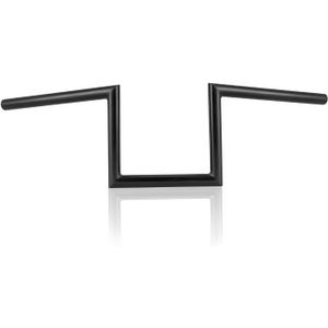 OUMUR Motorcycle Handlebar 8" Rise 1 Inch Ape Hanger Z-Bars for Harley Sportster XL883 XL1200 Softail Dyna For Yamaha Suzuki Kawasaki Chopper Cruisers Bobber Cafe Racer custom Bike 1982-Up (Black)