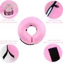Inflatable Dog Cone Collar for After Surgery, Doggie Neck Blow up Donut Recovery ECollar, Soft Adjustable Dog Cone for Small Medium Large Dogs and Cats (Pink, XL)