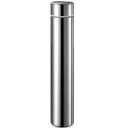 Vesici Slim Water Bottle 8.8 oz Small Stainless Steel Purse Compact Insulated Water Bottles Camping Travel Backpack Pocket Flask for Car Cold Coffee Tea (Silver, 1 Pack)