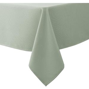 Biscaynebay Tablecloth for Rectangle Tables-60x84 Inch Sage Outdoor Picnic Table Cover-Rectangular Folding Reusable Table Cloths Water Resistant for Kitchen Camping Dining Room Patio Banquet Party