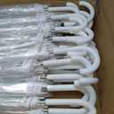 Aodaer 30 Pcs Clear Wedding Umbrellas Bulk, 36 Inch Transparent Bubble Umbrella with Storage Box Large Dome Windproof Stick Umbrellas for Rain Wedding Bridal Party Supplies Photography Props