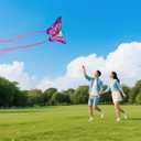 Large Butterfly Kite for Adults and Kids Ages 4-8 & 8-12 Easy to Fly, 55''X28'' Single Line Kite for Outdoor, Park or Beach