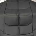 BOPUOVRE Car Seat Cover for Luxury & Comfort - PU Leather, Anti-Slip, Full Wrap Protection with Storage Pocket for Bottom Cushion - Universal Fit for 95% of Vehicles (Black,1 Piece)